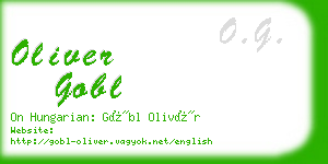 oliver gobl business card