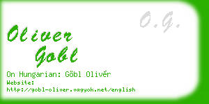 oliver gobl business card